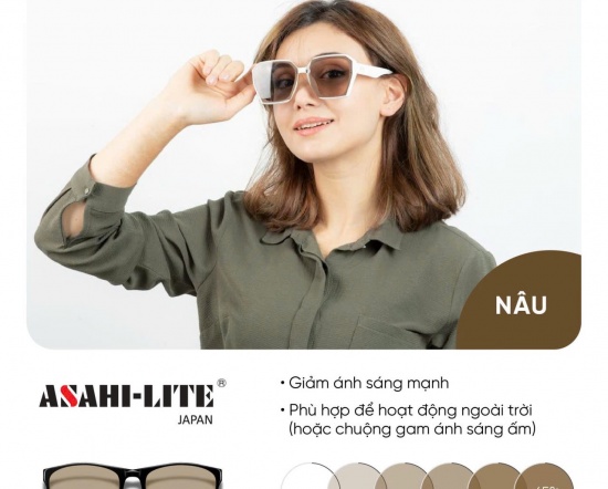 Tròng đổi màu ASAHI-LITE