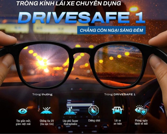 Tròng kính chống chói cho người lái xe